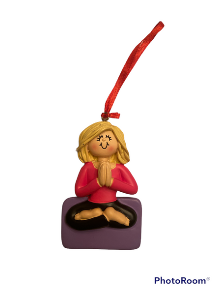 Yoga Female- Personalized Ornament