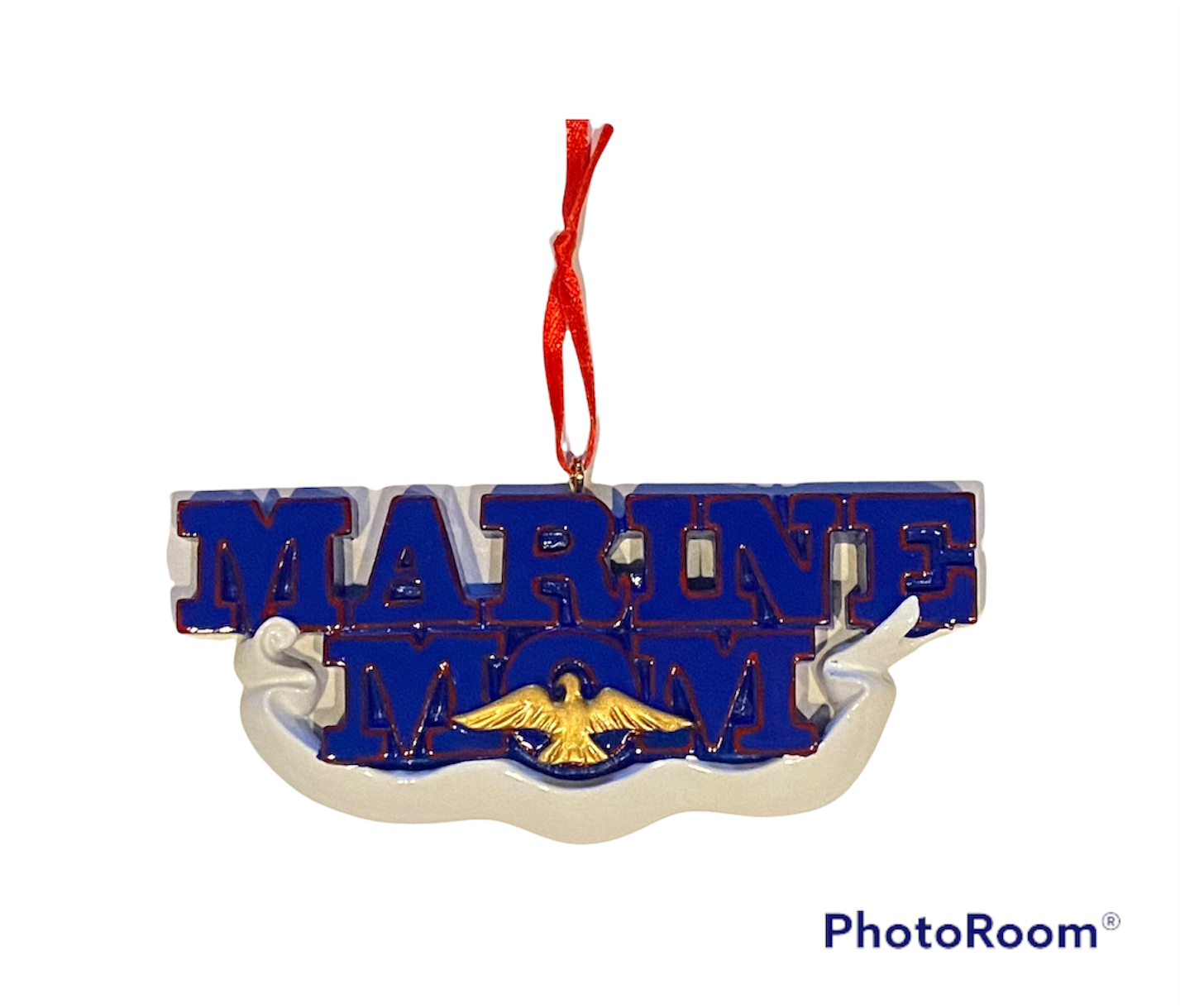 Marine Mom, Personalized Christmas Ornament