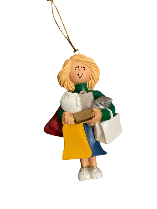 Shopper- Personalized Christmas Ornament