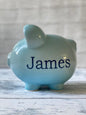 Personalized Blue Ombre Piggy Bank