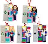 Locker w/Student -Personalized Christmas Ornament