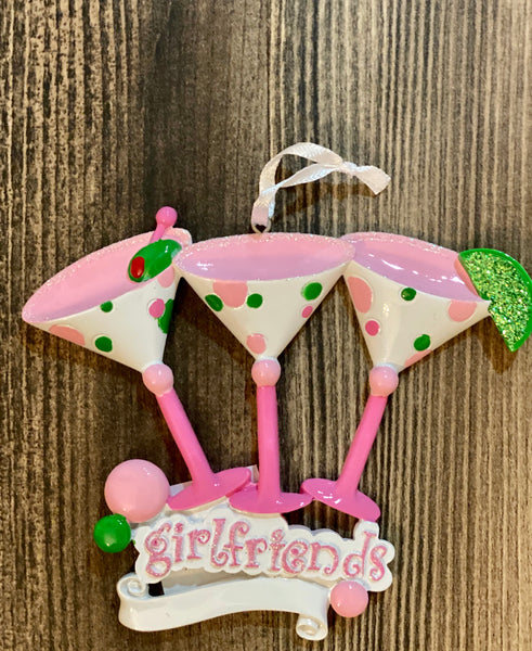 Girlfriends- Personalized Ornament