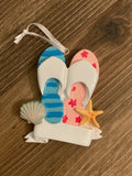 Flip Flops- Personalized Christmas Ornament