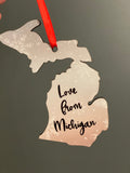 Michigan Shaped Ornament