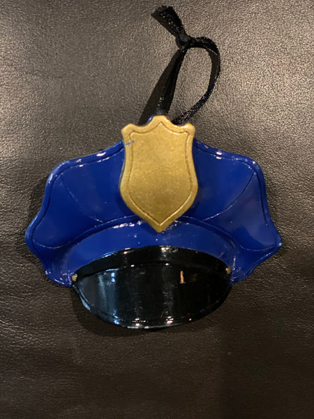 Police Hat- Personalized Ornament