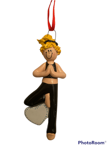 Yoga Female Standing- Personalized Ornament