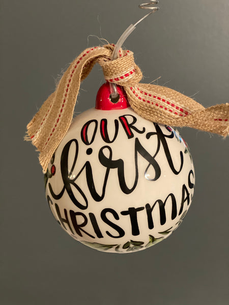 Our First Christmas-Personalized Ornament Bulb