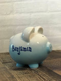 Personalized Blue Ombre Piggy Bank