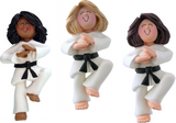 Karate, Female- Personalized Ornament