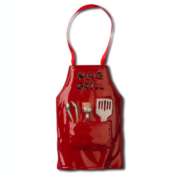 Grill Master, King of the grill- Personalized Christmas Ornament