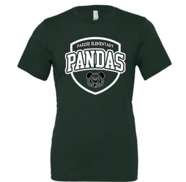 Pardee Pandas Green T-shirt, Logo 1