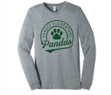 Pardee Pandas Heather Grey Long-Sleeve T-shirt, Logo 2