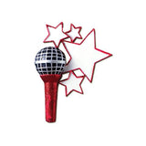 Microphone, singer- Personalized Christmas Ornament