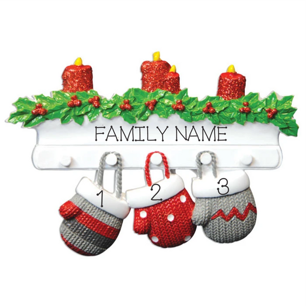 Mitten Mantle- Family of 3