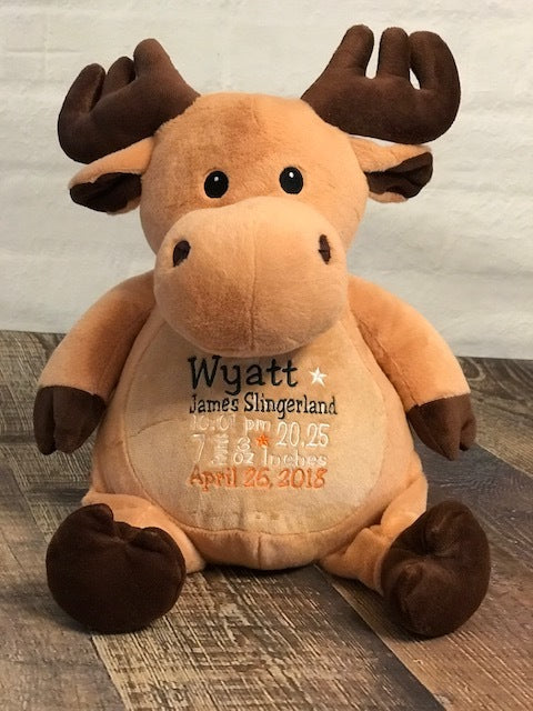 Personalized Moose Cubbie