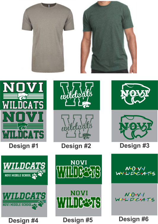 Novi Middle School, Poly/Cotton T-Shirt