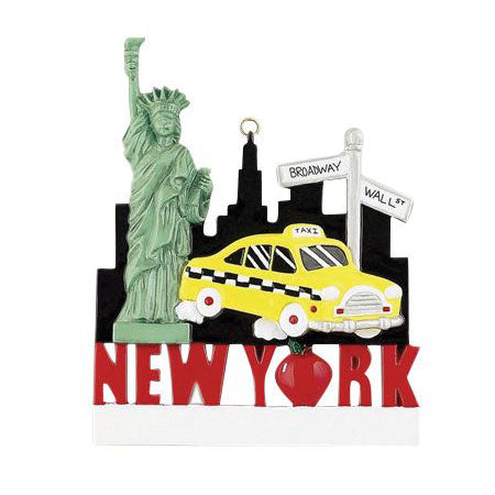 New York- Personalized Christmas Ornament