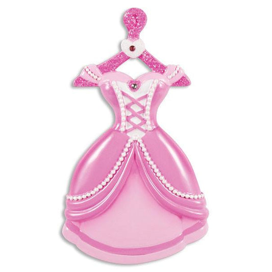 Princess Dress, Personalized Christmas Ornament