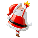 Santa with Star- Personalized Christmas Ornament