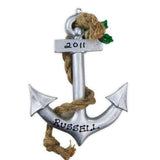Boat Anchor- Personalized Christmas Ornament