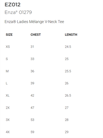 MEGA Ladies Mélange V-Neck T-shirt