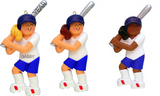 Softball Player- Personalized Christmas Ornament