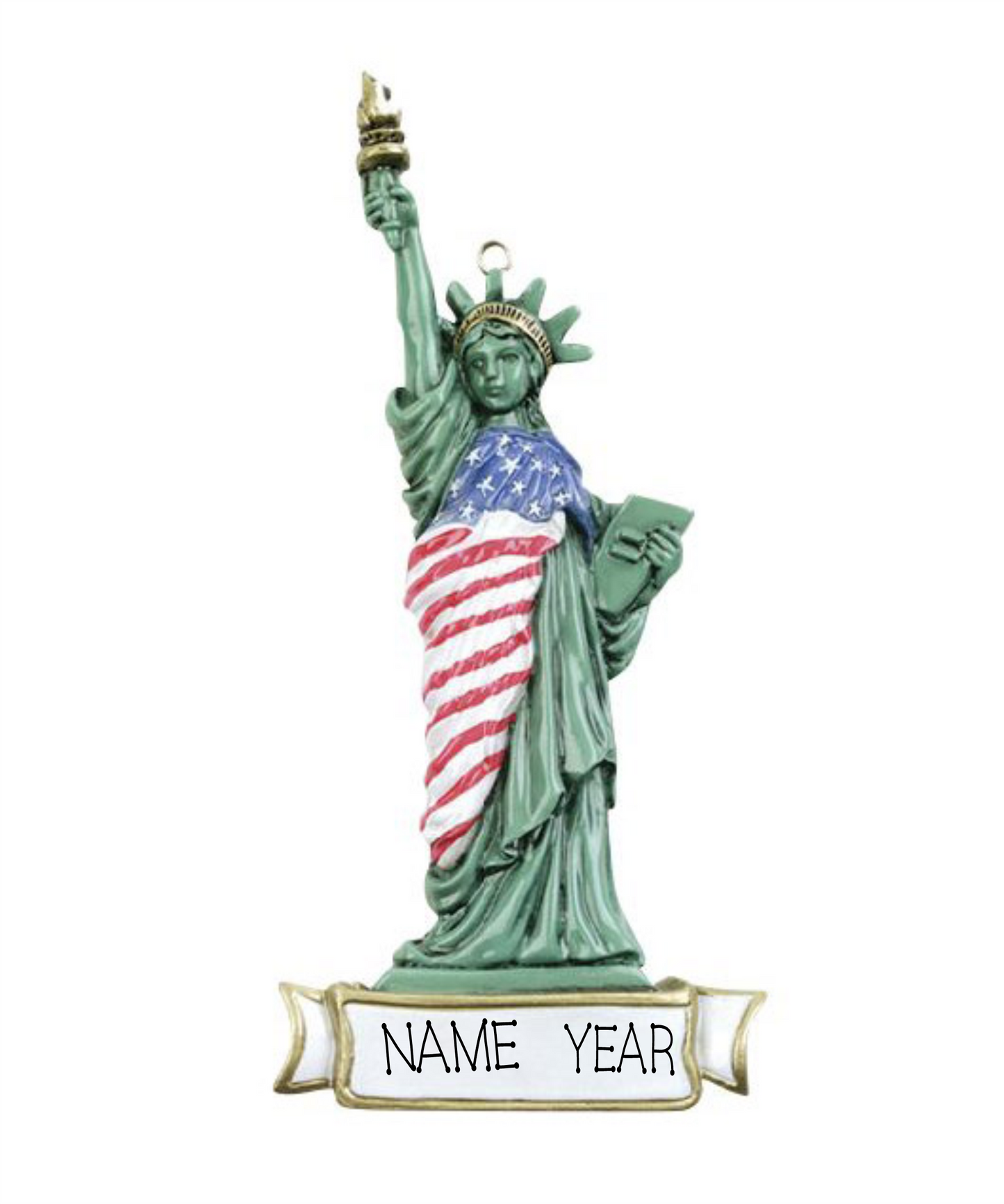 Statue of Liberty- Personalized Christmas Ornament