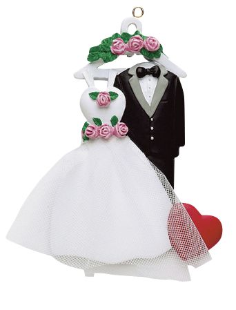Wedding Attire- Personalized Christmas Ornament